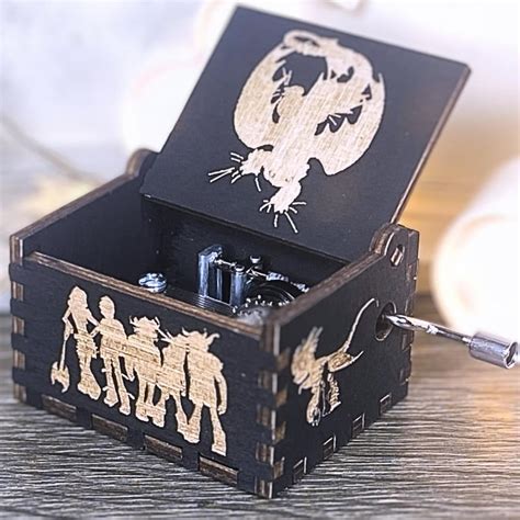 Music box with a magical dragon design